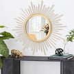 Gold Mirrors for Wall Metal Sunburst Wall Mirrors Home Décor Decorative Hanging Wall Art for Living Room Bedroom Entryway Large 24