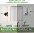 Matte Black Wall Sconces, Bathroom Sconces Wall Lighting with Clear Glass, Modern Sconces Wall Light fixtures for Bathroom Mirror Living Room Hallway Bedroom