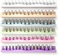 6 Pack Nail Polish Wall Racks 15 Inch Acrylic Multi Color Floating Shelves for Kids Book,Tattoo Ink, Essential Oils, Figurine Display Ledges Spice Rack for Salons Retailers Home