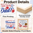 Baseball Home Decor - Gift for Dad - Baseball Wood Box Sign for Home Kitchen Farmhouse Office Tiered Tray Desk Shelf Decor