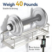 YASONIC Shower Caddy Adhesive, No Drill Bathroom Organizers, Rust Proof Shower Shelves, Wall-Mounted Shower Holder, Silver, 3 Pack