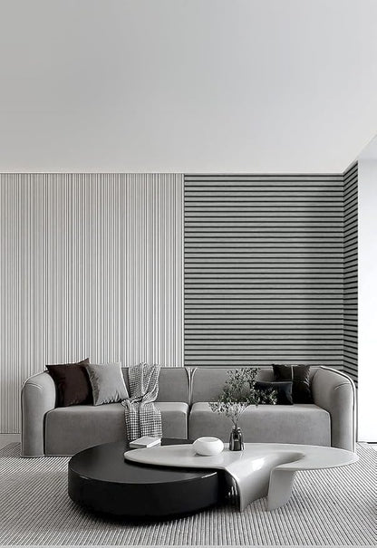 Wallpaper Peel and Stick Wood Grating Stripe Self-Adhesive Wallpaper Faux Wood Contact Paper Wood Slats Self Adhesive Wall Paper PVC Vinyl Film Removable Waterproof (Wood D, 17.3" x 118")