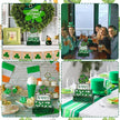 DIYDEC 4Pcs St.Patrick's Day Table Decoration Shamrocks Wooden Block Signs Rustic St. Patrick Tiered Tray Decor Happy St.Patrick's Day Centerpiece Sign for Farmhouse Holiday Tabletop Home Party Decor