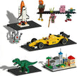 6 Pack Floating Shelves Wall Organizer for Lego Building Bricks,16x13 Studs for Display and Protect Completed Legos Projects, Dual-Sided Display Shelves for Room Decor,Black