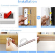 WOBANE Dual Motion Sensor Stair Lights Strip, Rechargeable 16.4ft LED Strip Lighting,150 LEDs Cuttable Tape Light for Hallway,Under Cabinet,Cupboard,Shelves,Gun Safe,Flexible,6000K White