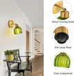 Wall Sconces Vintage Fixture Light, Vanity Lights for Bathroom, Modern Wall Light Fixtures, Metal Sconces Wall Lighting with Glass Shade, Farmhouse Wall Lamp for Bedroom Living Room