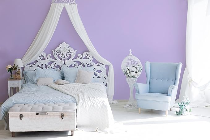 15.7"x394" Purple Wallpaper Peel and Stick for Bedroom Renter Friendly Wall Paper Purple Contact Paper for Cabinet Solid Color Self-Adhesive Removable Wallpapers Matte Vinyl Roll
