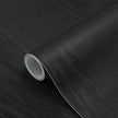seonta Black Grain Wood Textured Wallpaper Vinyl Film Self Adhesive Wall Paper Removable Peel and Stick Contact Paper for Shelf Liner Countertop Desk Table Cabinets 16