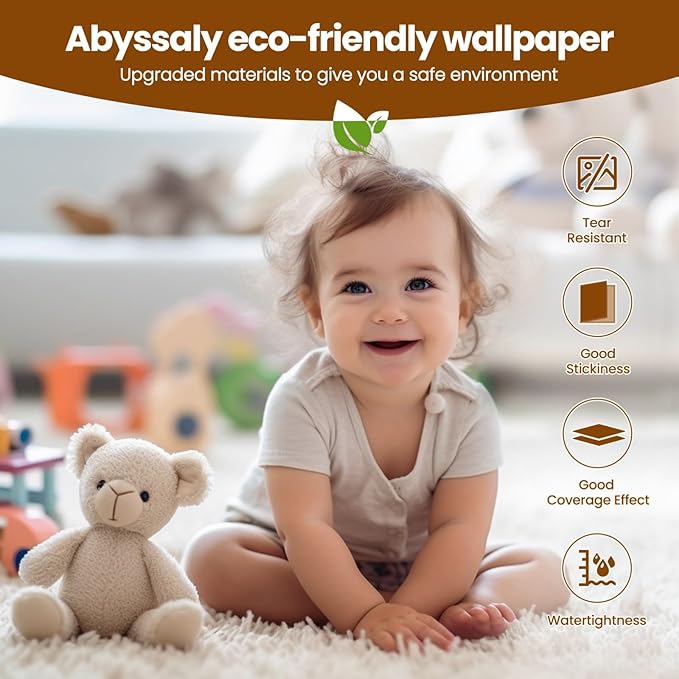 Brown Peel and Stick Self Adhesive Wallpaper - Removable Waterproof Bathroom Countertop Contact Paper - Kitchen Vinyl Wrap for Cabinet Countertops - Wall Cover Counter Top Paper 15.7 X 393.7 inch