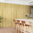 Natural Bamboo Wall Panel for Interior Wall Decor, Renewable Pole Wrap Wainscoting Paneling for Wall Ceiling Furniture Cabinet Office, 48 x 96 Inch, Natural