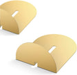 Runway Gold Bookends for Books,1 Pair Metal Book Holders for Office Shelves Adults & Kids Gift(Gold)