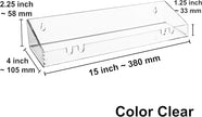 AMT 4 Pack Acrylic Floating Shelves, 15