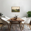 OIQArtOIQ Vintage Landscape Canvas Wall Art Framed Natural Scenery Painting Artwork Prints France Country Wilderness Farmhouse Decor Pictures Kitchen Bedroom Living Room Bathroom