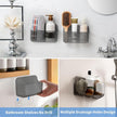 Diesisa 2pc Acrylic Wall Mount Organizer, Adhesive Cabinet Door Organizer,Acrylic Bathroom Shelves for Wall,No Drilling Hang Walls,with Self Adhesive Tape, for Bathroom, Kitchen, Living Room