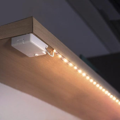 3.28ft Indoor Battery Powered LED Strip Lights Under Cabinet Stick on Lights Under Cabinet Kitchen Led Lights Short Led Strip Lights Battery Led Light x 3 Pack 3000K, Without Batteries