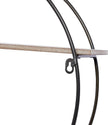 Deco 79 Metal Geometric Wall Shelf Overlapping Circle 5 Level with Wood Accents, 34