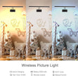Picture Light, 16 inches Art Light, Picture Light Battery Operated,3CCT Picture Lights for Wall,Battery Operated Wall Lights,Gallery Light for Wall,Photo,Library (Matt Black)