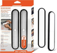 BLACK+DECKER 2-Pack 160LM LED Light Bars, Touchless Motion Sensor, Magnetic Mount, Powered with AAA Batteries, Slim and Portable Design to Brighten Indoor Rooms, Closets, Garages, Shelving (2-Pack)