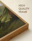 SHENIFY Landscape 16x24in Large Vintage Framed Canvas Wall Art Classical Mountain Range Valley Prints Farmhouse Bathroom Office Decor - Natural Framed