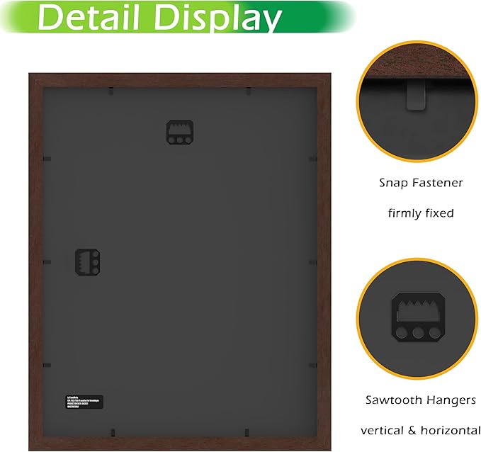 FrameWorks 2-Pack, 11x14 Matted to 8x10 Picture Frame, Mahogany – Classic Wooden Photo Frame with Tempered Glass, Modern Matte Finish for Prints, Posters, Certificates & Wall Decor – Gallery-Ready