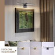 Black 23.6 Inch LED Dimmable Lights for Pictures On Wall Hard Wired Gallery Light Modern Artwork Wall Lamps, Warm White Picture Lights Art Display Light for Paintings Portrait