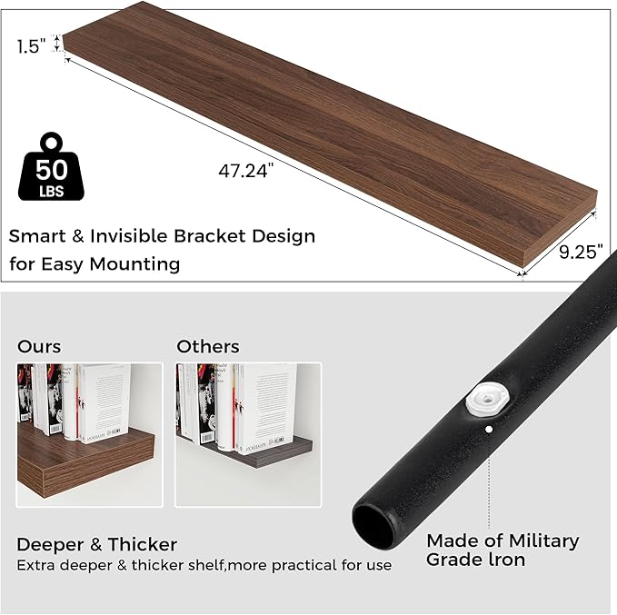 Floating Shelves for Wall 48