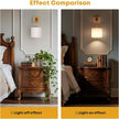 Rechargeable Battery Operated Wall Sconce Set of Two, 8000mAh Wireless Wall Sconces with RGB 15 Colors & Remote Control, Dimmable Wall Lamps for Living Room Bedroom, Gold