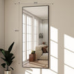 BEAUTYPEAK Full Length Mirror with Stand, 65