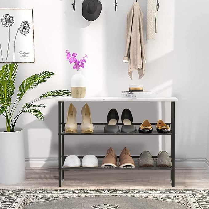 Garden 4 you Shoe Rack for Entryway 3 Tiers 11.8