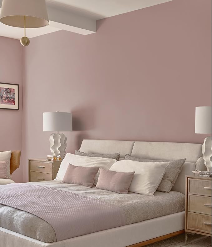 HeloHo 118"X15.7" Solid Meat Pink Wallpaper Matte Textured Peel and Stick Wallpaper Modern Self Adhesive Removable Wallpapers Waterproof Contact Paper for Living Room Bedroom Decor