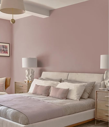 HeloHo 118"X15.7" Solid Meat Pink Wallpaper Matte Textured Peel and Stick Wallpaper Modern Self Adhesive Removable Wallpapers Waterproof Contact Paper for Living Room Bedroom Decor