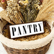 Pantry Sign, Rustic Decorative Wooden Box Signs, Framed Wooden Plaque Sign Decor, Funny Kitchen Decoration, Farmhouse Home Decor for Kitchen Shelf, Pantry Room Decors, Housewarming Gift
