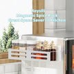 Magnetic Spice Rack for Refrigerator, Metal Spice Rack Organizer, Magnetic Shelf for Fridge 4Pack White