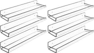 AMT 6 Pack Acrylic Floating Shelves, 15