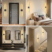 Wall Sconces Battery Operated, Wall Sconces 3000K-6000K Dimmable Rechargeable Wall Sconce with Remote Control, 350°Rotate LED Wireless Wall Lights for Living Room, Hallway, Bedroom(Black)