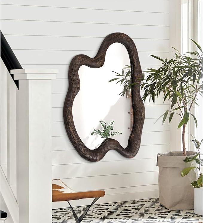 AAZZKANG Large Wall Mirror with Wood Framed 24