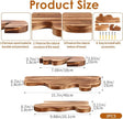 3 Sets Small Floating Shelves for Wall,3 Size Live Edge Wooden Shelf Cloud Farmhouse Vintage Wall Decor with Metal Bracket for Living Room Bedroom(Brown)