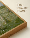 SHENIFY Vintage Landscape Framed Canvas Wall Art Grassland Classic Painting Modern Farmhouse Kitchen Office Decor - 11x14in Natural Framed