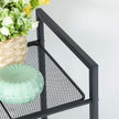 SONGMICS 3-Tier Storage Rack, Bathroom Shelf, Extendable Plant Stand with Adjustable Shelf, for Bathroom, Living Room, Balcony, Kitchen, Black UBSC33BK