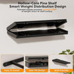 Floating Shelves for Wall Rustic Farmhouse 24 Inch Floating Shelf Bathroom Wooden Shelves for Wall Mounted Live Edge Pine Shelf with Unique Natural Grain for Living Room Bedroom Kitchen (Black)