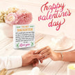 Valentines Desk Decor, Valentine's Day Home Office Table Sign for Wife Daughter from Dad Husband, Valentine Gifts Decorations for Porch Tiered Tray Shelf Party, To My Daughter Love You