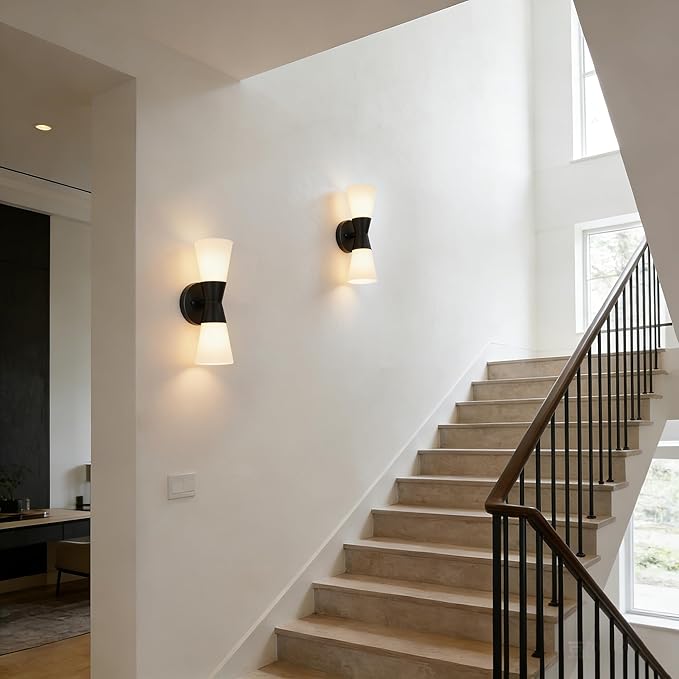 Wall Sconces Set of 2 for Bathroom, Modern Indoor Vanity Light Fixtures 13
