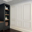 Melkus Wall Molding 3 Set Premade Wainscoting Panels for Interior Wall Décor Installed with Construction Glue Wainscoting Accent Panel (Top 63x39 in+Bottom 28x39 in) Style 2