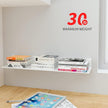 24 Inches Acrylic Wall Shelves 2 Pack, Floating Shelf for Wall Mounting, Acrylic Display Ledges for Funko Pop Figures, Home Décor, Living Room, Gaming Room, Plants(24 inch, White)
