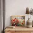 OIQArtOIQ Vintage Landscape Canvas Wall Art Framed Natural Scenery Painting Artwork Prints France Country Wilderness Farmhouse Decor Pictures Kitchen Bedroom Living Room Bathroom