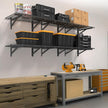 4 Pack Heavy Duty Garage Wall Shelving Set (2x3ft), Wall Mounted Garage Shelves 1400lbs Capacity, 24