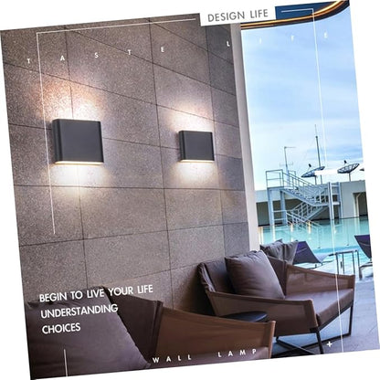 NUOBESTY 1pc Modern Led Wall Light Minimalist Black Indoor Fixture for Bedroom and Corridor Soft Warm Lighting Easy to Clean