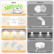 3 Pack Picture Light for Wall with 1200mAh Rechargeable Battery Operated Lights Remote Dimmable Timer Painting Light Magnetic 3 Adjustable Lighting RGB Modes Wall Decor Lights for Living Room(White)