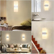 Lightess Dimmable Wall Sconce Set of 2, Modern LED Wall Lamp 12W for Hallway Bedroom Living Room, Warm White, HS