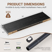 Heimlove 32 Inch Floating Shelves for Wall,Black 9.3